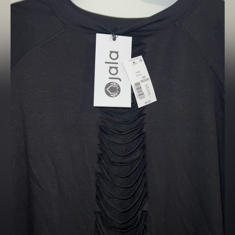 JALA Sari Round Neck Long Sleeve Jersey Knit Pullover M